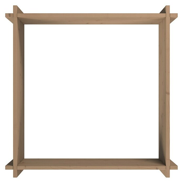 Upyard Hochbeet Multibox (L x B x H: 79 x 79 x 29,5 cm, Holz, Braun) | BAUHAUS