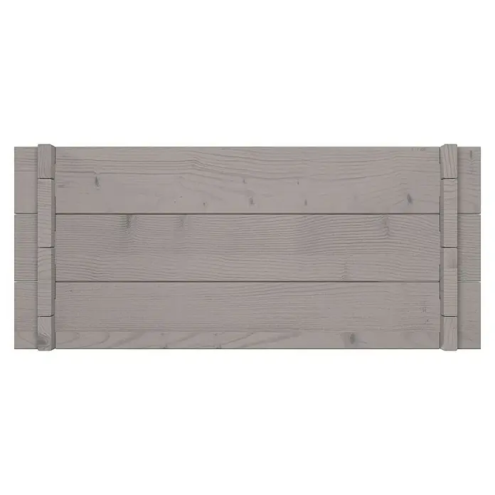 Upyard Hochbeet Multibox - L x B x H: 119 x 59,5 x 29,5 cm, Holz, Grau - Graues Holzpaneel mit horizontalen Brettern und vertikalen Stützen. Holzmaserung sichtbar.