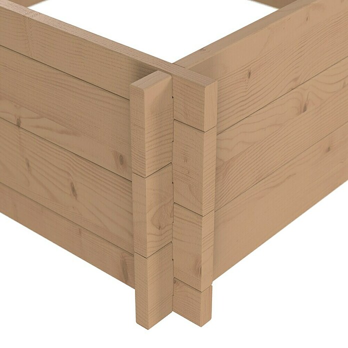 Upyard Hochbeet Multibox (L x B x H: 79 x 79 x 29,5 cm, Holz, Braun) | BAUHAUS