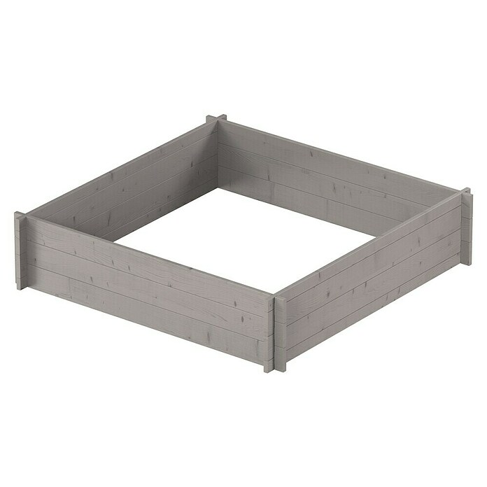 Upyard Huerto Multibox (L x An x Al: 119 x 119 x 29,5 cm, Madera, Gris) | BAUHAUS