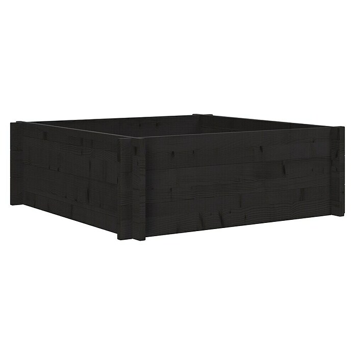 Upyard Hochbeet Multibox (L x B x H: 79 x 79 x 29,5 cm, Holz, Schwarz) | BAUHAUS