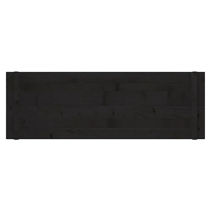 Upyard Hochbeet Multibox - L x B x H: 79 x 79 x 29,5 cm, Holz, Schwarz - Dunkle Holzverkleidung mit ausgeprägter Maserung.