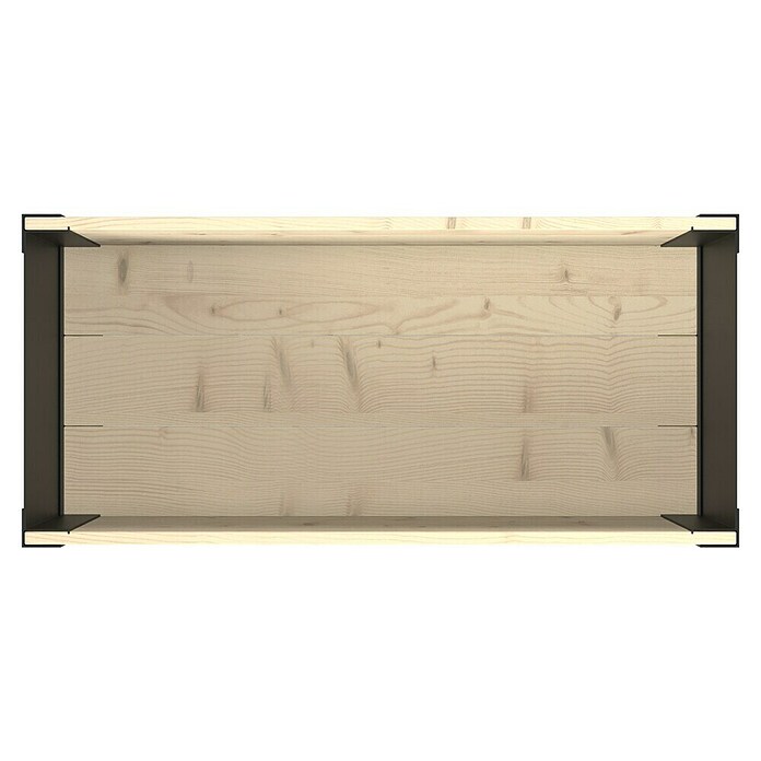 Upyard Macetero para plantas Modernbox Niedrig (78 x 36 x 32 cm, Madera, Natural) | BAUHAUS