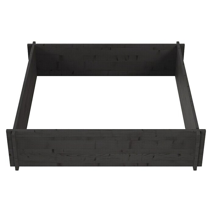Upyard Huerto Multibox (L x An x Al: 119 x 119 x 29,5 cm, Madera, Negro) | BAUHAUS