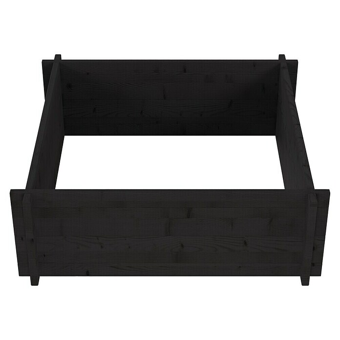 Upyard Hochbeet Multibox (L x B x H: 79 x 79 x 29,5 cm, Holz, Schwarz) | BAUHAUS