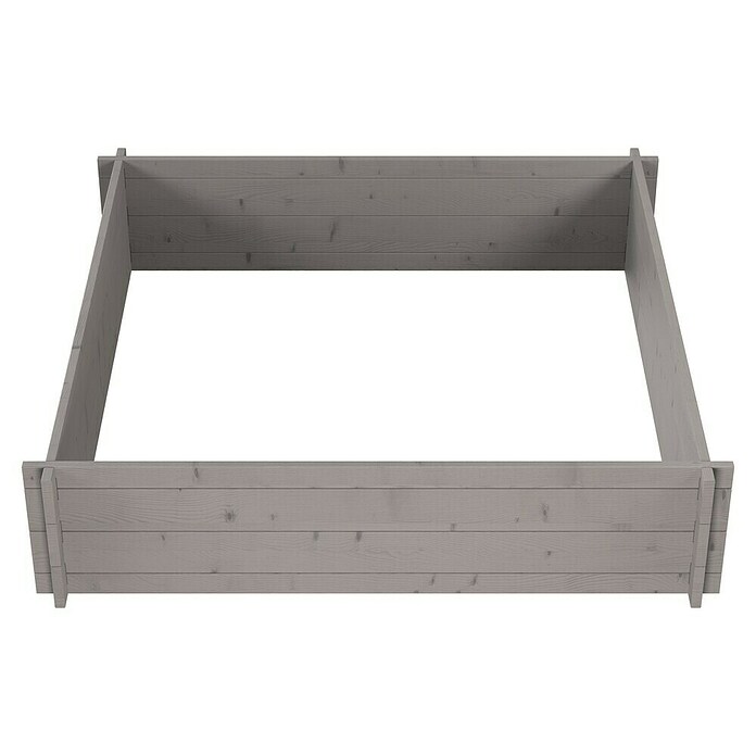 Upyard Huerto Multibox (L x An x Al: 119 x 119 x 29,5 cm, Madera, Gris) | BAUHAUS