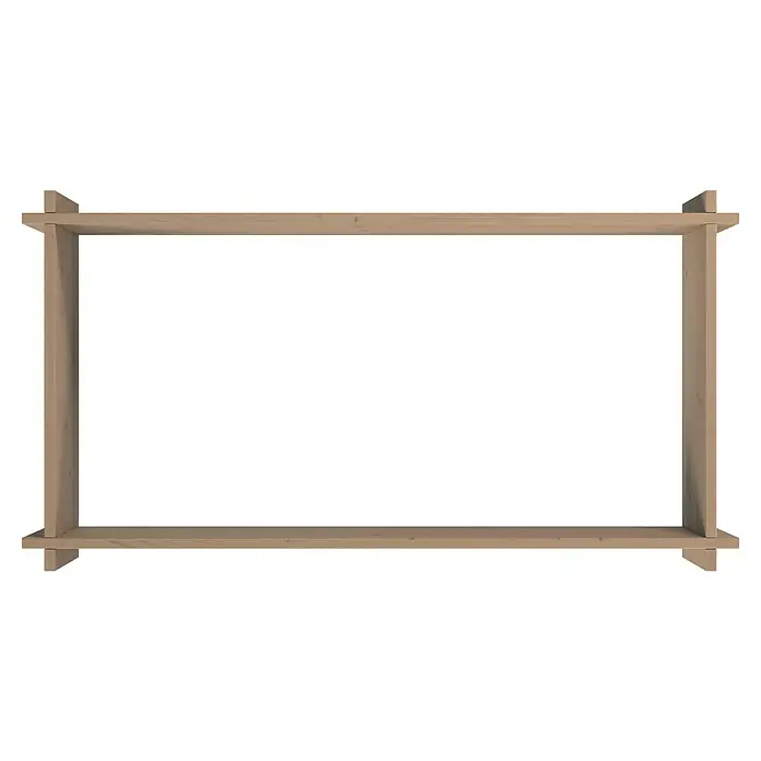 Upyard Hochbeet Multibox - L x B x H: 119 x 59,5 x 29,5 cm, Holz, Braun - Helles Holzrahmenmodul oder offenes Regal mit sichtbaren Holzverbindungen.