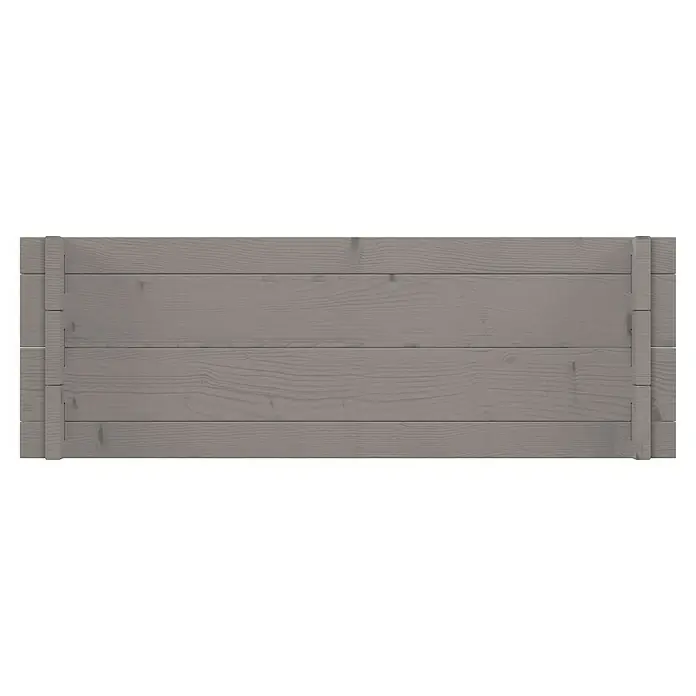 Upyard Hochbeet Multibox - L x B x H: 79 x 79 x 29,5 cm, Holz, Grau - Graues Holzpaneel, gefertigt aus horizontalen Brettern mit vertikalen Verstärkungsleisten an jeder Seite.
