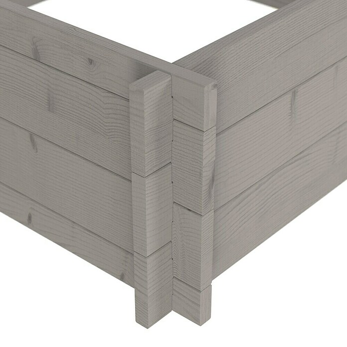 Upyard Hochbeet Multibox (L x B x H: 79 x 79 x 29,5 cm, Holz, Grau) | BAUHAUS