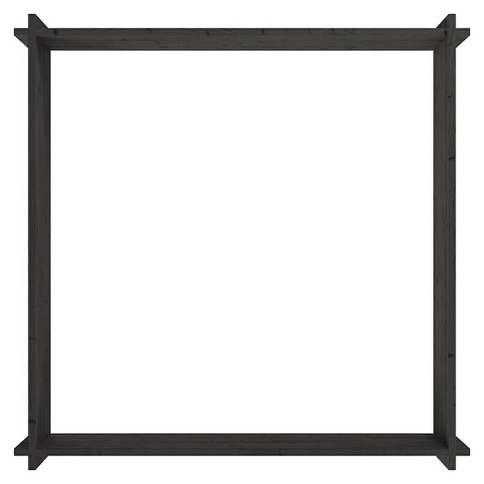 Upyard Huerto Multibox (L x An x Al: 119 x 119 x 29,5 cm, Madera, Negro) | BAUHAUS