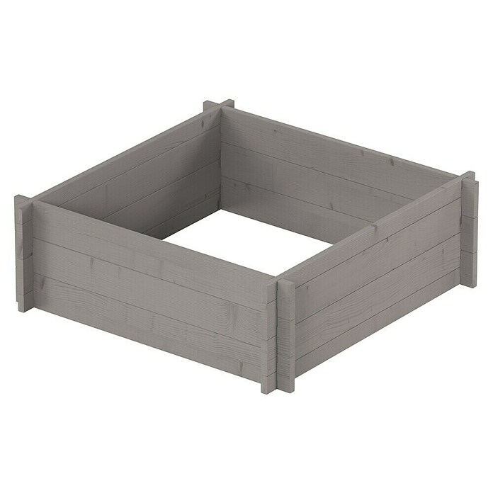 Upyard Hochbeet Multibox (L x B x H: 79 x 79 x 29,5 cm, Holz, Grau) | BAUHAUS