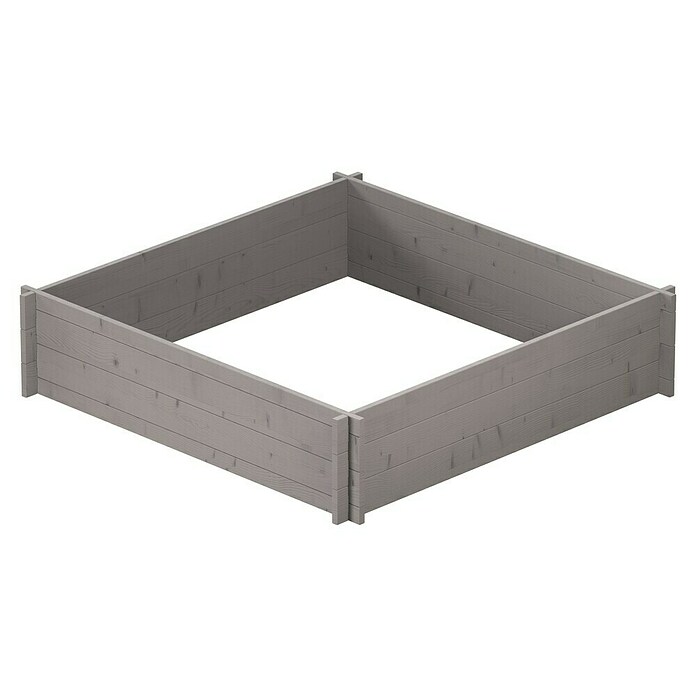 Upyard Huerto Multibox (L x An x Al: 119 x 119 x 29,5 cm, Madera, Gris) | BAUHAUS