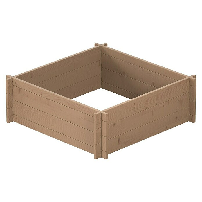 Upyard Hochbeet Multibox (L x B x H: 79 x 79 x 29,5 cm, Holz, Braun) | BAUHAUS