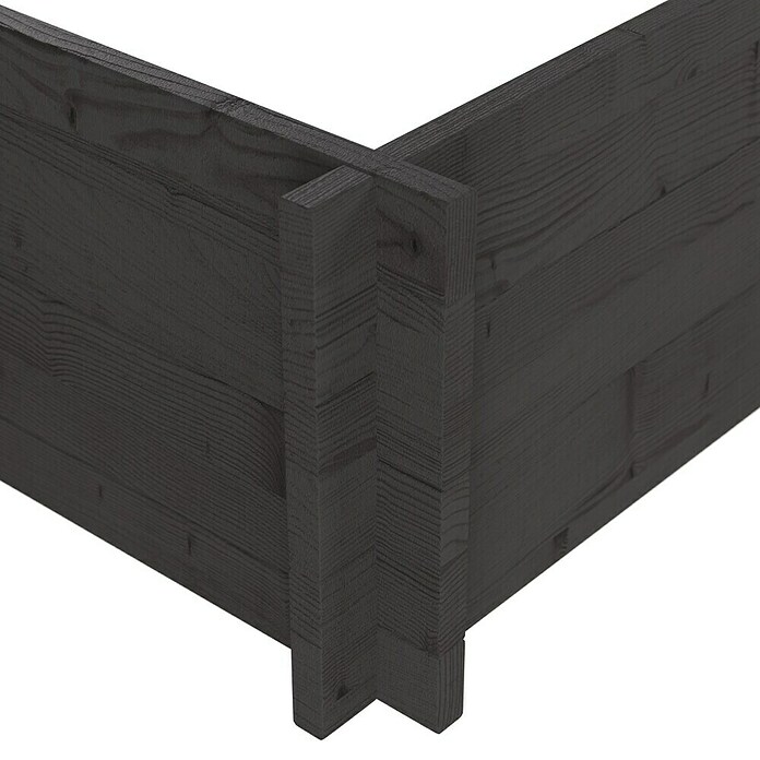 Upyard Huerto Multibox (L x An x Al: 119 x 119 x 29,5 cm, Madera, Negro) | BAUHAUS