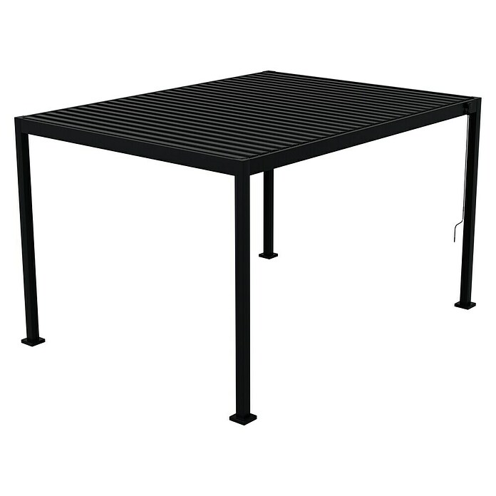 Sunfun Milos Lamellenpavillon (B x T: 386 x 294 cm, Farbe Gestell: Night-Grey, Aluminium) | BAUHAUS