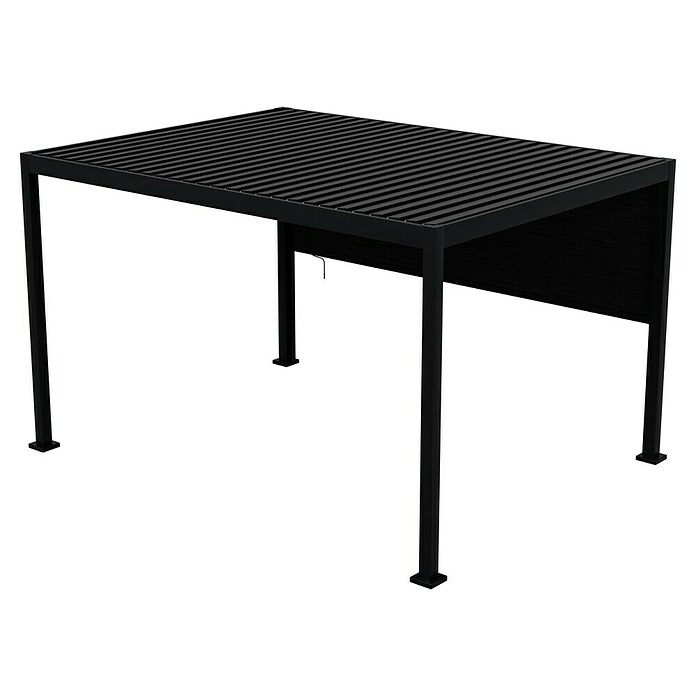 Sunfun Milos Seitenwand (B x H: 368 x 217 cm, Night-Grey, Tiefe: 8,5 cm) | BAUHAUS