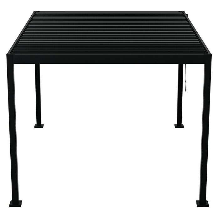 Sunfun Milos Lamellenpavillon (B x T: 386 x 294 cm, Farbe Gestell: Night-Grey, Aluminium) | BAUHAUS