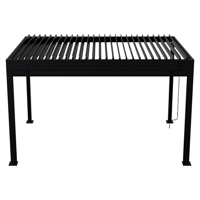 Sunfun Milos Seitenwand (B x H: 368 x 217 cm, Night-Grey, Tiefe: 8,5 cm) | BAUHAUS