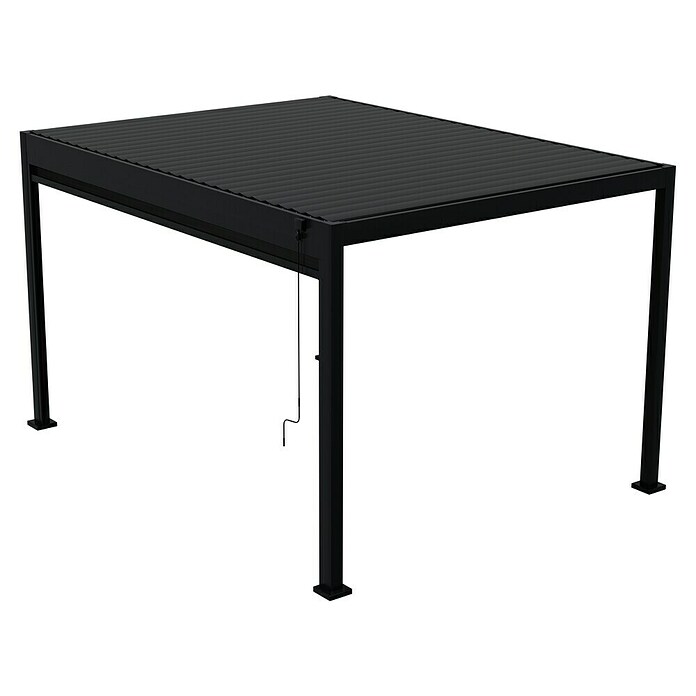Sunfun Milos Seitenwand (B x H: 368 x 217 cm, Night-Grey, Tiefe: 8,5 cm) | BAUHAUS