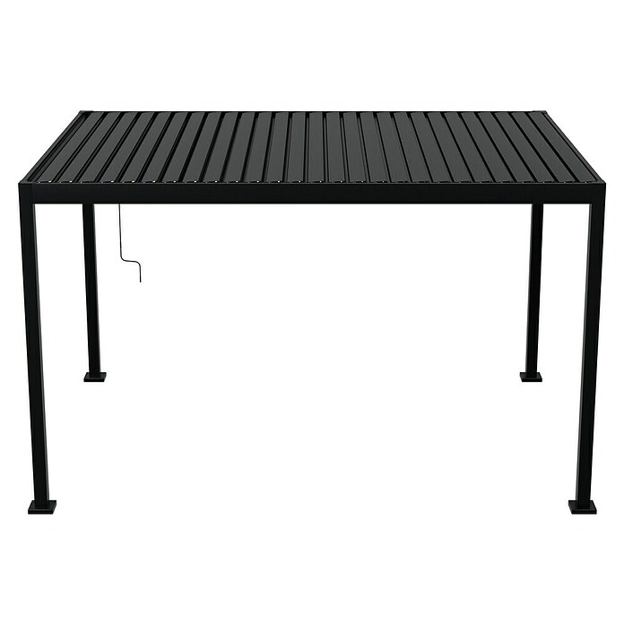 Sunfun Milos Lamellenpavillon (B x T: 386 x 294 cm, Farbe Gestell: Night-Grey, Aluminium) | BAUHAUS
