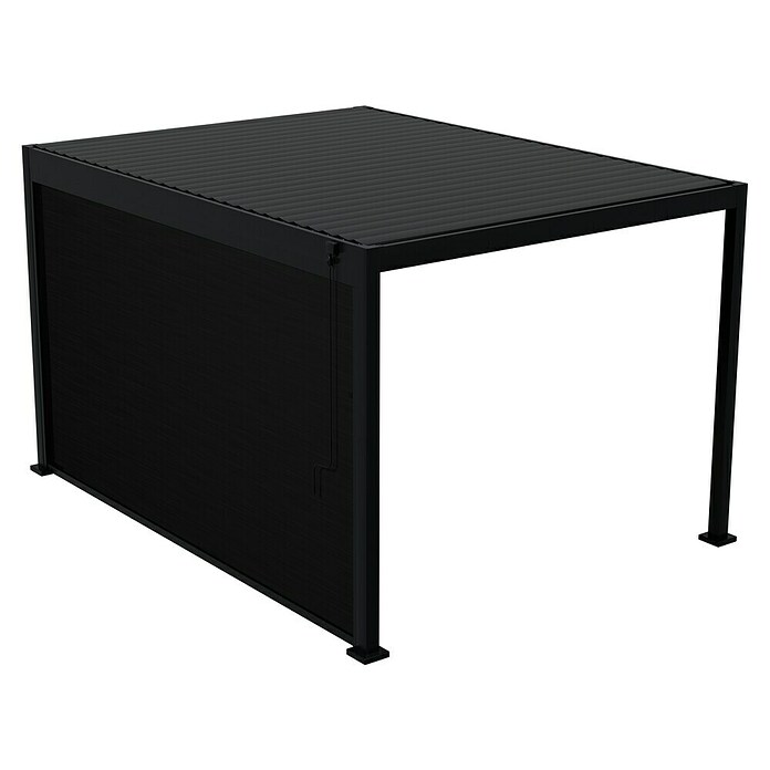 Sunfun Milos Seitenwand (B x H: 368 x 217 cm, Night-Grey, Tiefe: 8,5 cm) | BAUHAUS