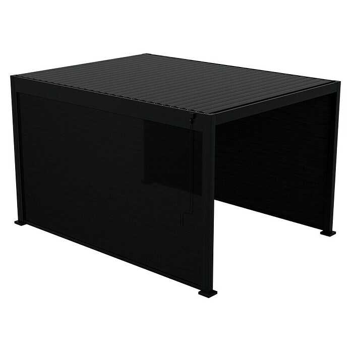 Sunfun Milos Seitenwand (B x H: 368 x 217 cm, Night-Grey, Tiefe: 8,5 cm) | BAUHAUS