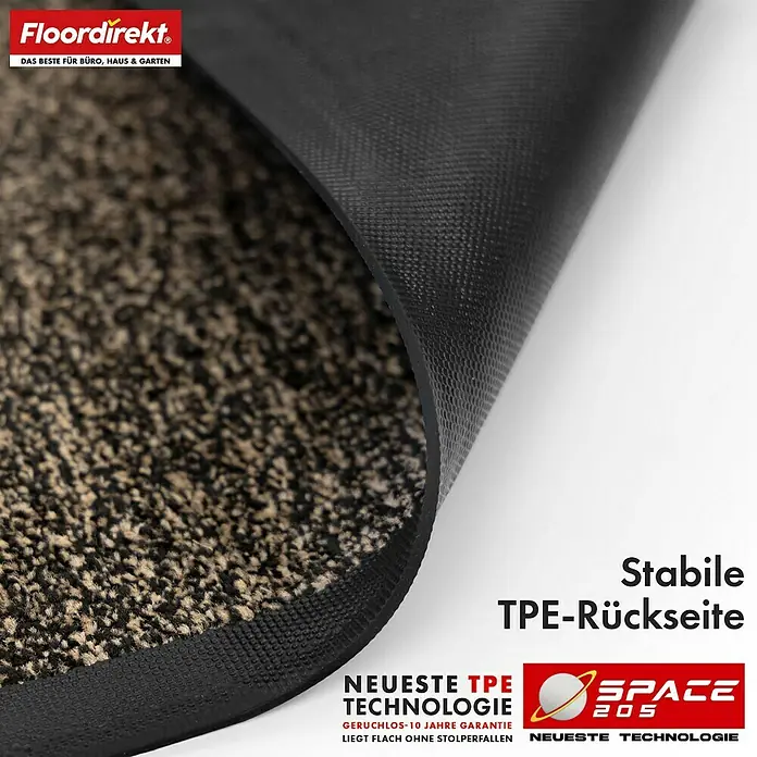Floordirekt Fußmatte Space 205 - Rutschfeste Türmatte - Ocker - 60 x 90 cm - 60 x 90 cm, Beige, Material Nutzschicht: Polypropylen