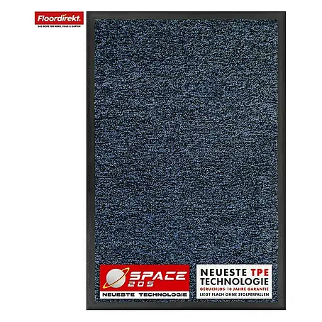 Floordirekt  Fußmatte Space 205 - Rutschfeste Türmatte - Blau - 120 x 180 cm