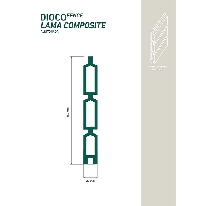 Dioco Smartwall Valla (L x An: 1.783 x 150 mm, Madera, Teca alistonado) | BAUHAUS