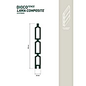 Dioco Smartwall Valla (L x An: 1.783 x 150 mm, Madera, Teca alistonado) | BAUHAUS