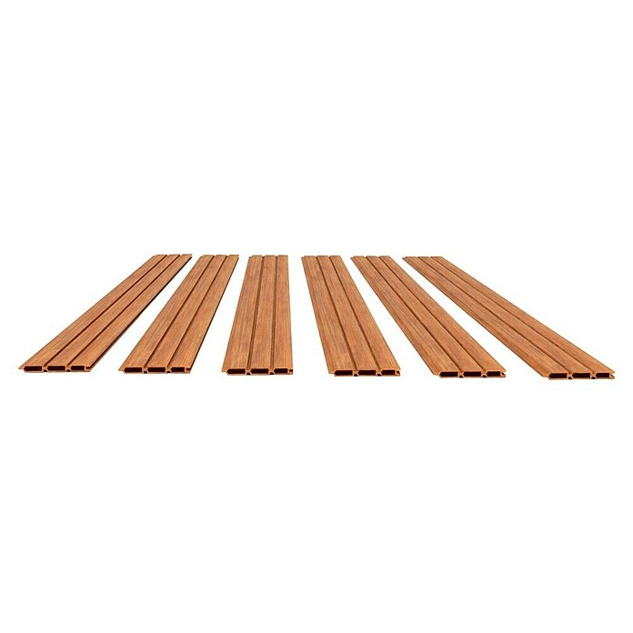 Dioco Smartwall Valla (L x An: 1.783 x 150 mm, Madera, Teca alistonado) | BAUHAUS