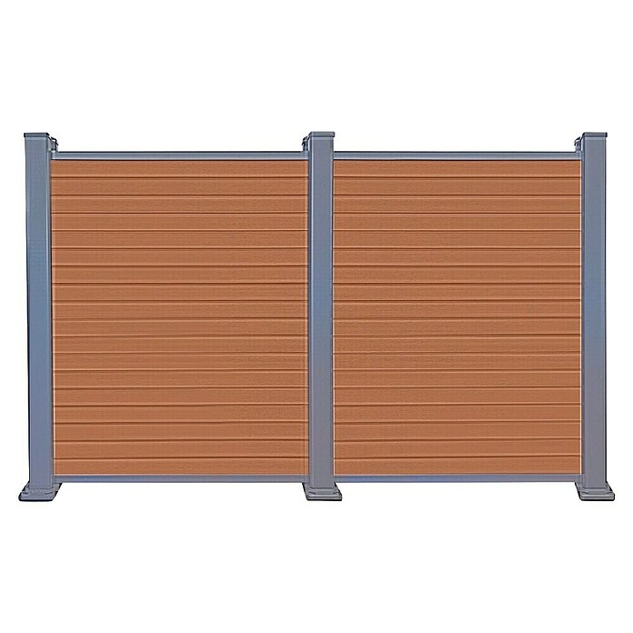 Dioco Smartwall Valla (L x An: 1.783 x 150 mm, Madera, Teca alistonado) | BAUHAUS