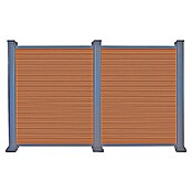 Dioco Smartwall Valla (L x An: 1.783 x 150 mm, Madera, Teca alistonado) | BAUHAUS