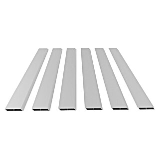Dioco Smartwall Valla Persiana (L x An: 1.770 x 150 mm, Blanco, 6 ud.)