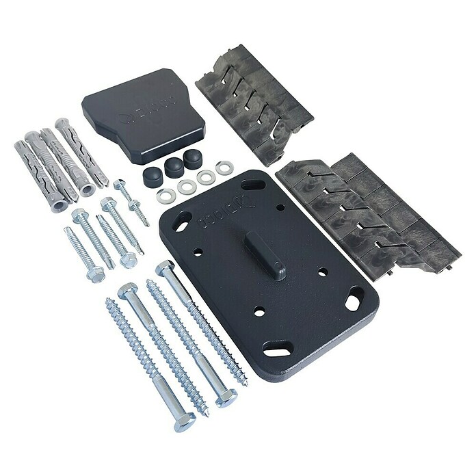 Dioco Smartwall Kit de accesorios (Antracita, Específico para: Valla de aluminio Smartwall Persiana) | BAUHAUS