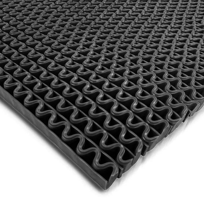 Floordirekt Antirutschmatte Anti-Slip für Barfußzonen - UV-beständig - Schwarz - 90 x 1000 cm - 1.000 x 90 cm, Schwarz