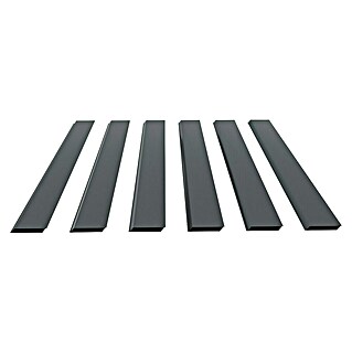 Dioco Smartwall Valla Persiana (L x An: 1.770 x 150 mm, Antracita, 6 ud.)