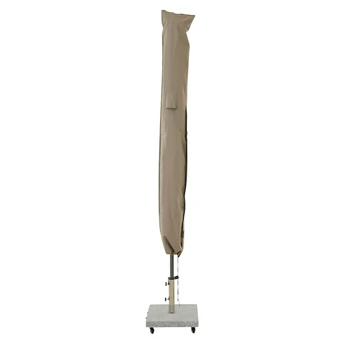 Siena Garden Sonnenschirm Schutzhülle PLUS - Passend für: Schirme mit einem ⌀ bis zu 4,0 m, Polyester, TPU laminiert, Beige - Hoher beiger Sonnenschirmbezug, schützt einen zusammengeklappten Schirm auf dessen Rollfuß.