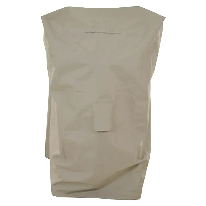 Siena Garden Stapelsessel-Schutzhülle PLUS - L x B x H: 67 x 67 x 110 cm, Polyester, TPU laminiert, Beige - Hellbeige Stoffabdeckung für Gartenmöbel mit Griff oben und Fronttasche.