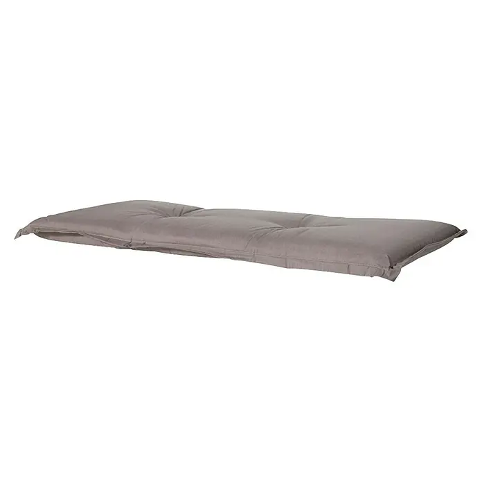 Madison Bankauflage - Taupe, L x B: 150 x 48 cm - Langes, graues, gestepptes Kissen oder Futonauflage.