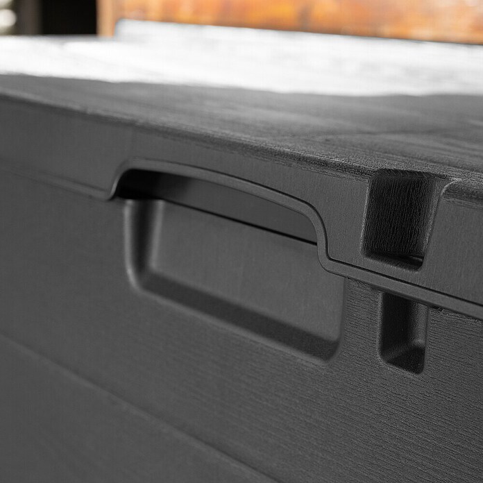 Progarden Garten-Aufbewahrungsbox Alpha (L x B x H: 118 x 59 x 57 cm, Kunststoff, Anthrazit) | BAUHAUS