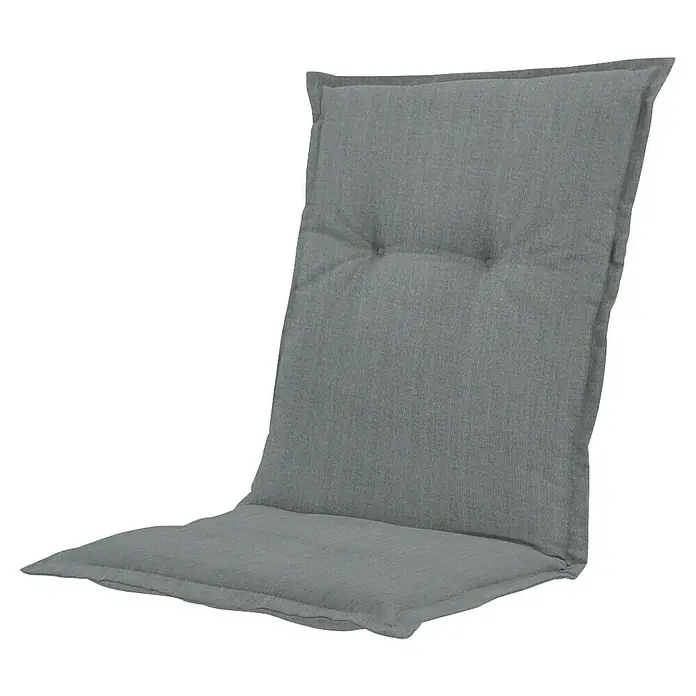 Madison Sitzauflage - Niederlehner, 4 Stk., L x B x H: 105 x 50 x 6 cm, Baumwolle, Polyester, Anthrazit - Graues, getuftetes Stuhlkissen aus Stoff.