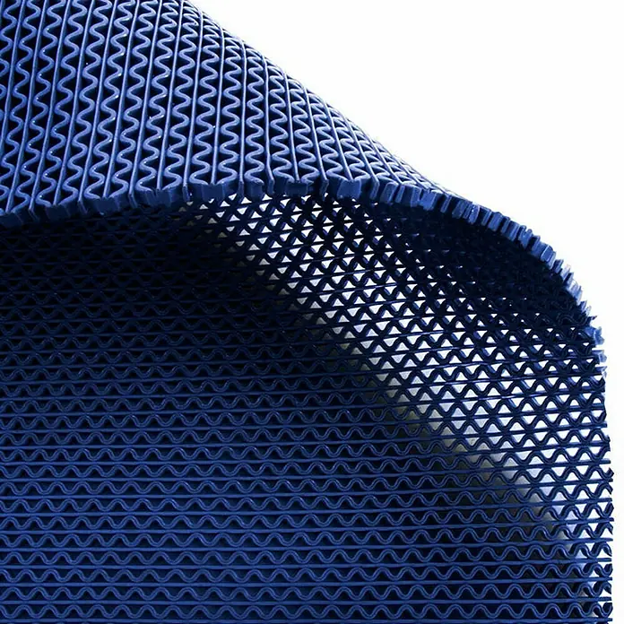 Floordirekt Antirutschmatte Anti-Slip für Barfußzonen - UV-beständig - Blau - 90 x 900 cm - 900 x 90 cm, Blau