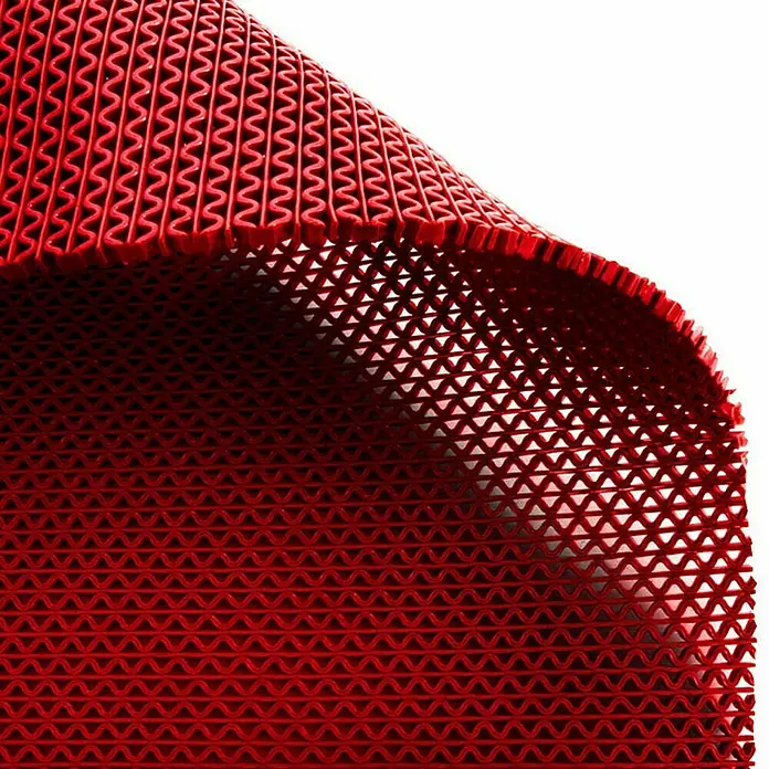 Floordirekt Antirutschmatte Anti-Slip für Barfußzonen - UV-beständig - Rot - 120 x 200 cm - 200 x 120 cm, Rot
