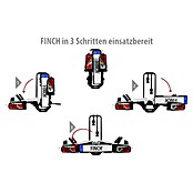 Eufab Fahrradträger Finch (Geeignet für: 2 Fahrräder/E-Bikes, Traglast: Max. 60 kg)