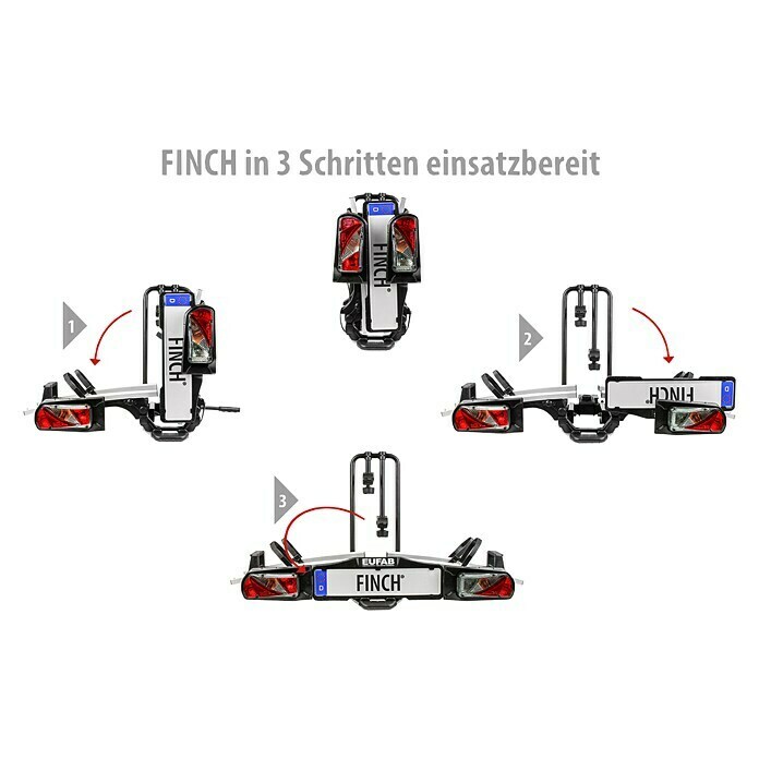 Eufab Fahrradträger FinchGeeignet für: 2 Fahrräder/E-Bikes, Traglast: 60 kg Unknown