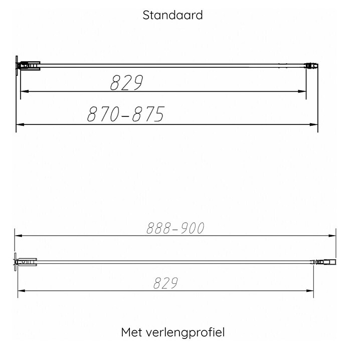 Best Design Douchedeur Dalis-900-Liora-Amber (90 x 200 cm, Glasdikte: 8 mm, Desert Brown + Amber Glas) | BAUHAUS