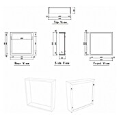 Best Design Wandelement Nancy Logy (l x b x h: 8 x 30 x 30 cm, Goud) | BAUHAUS