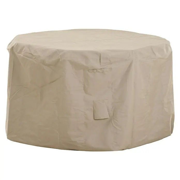 Siena Garden Gartentisch-Schutzhülle PLUS - Ø x H: 150 x 85 cm, Rund, Polyester, TPU laminiert, Beige - Hellbeige Schutzhülle aus strapazierfähigem Stoff für eine runde Feuerschale oder einen Gartentisch.