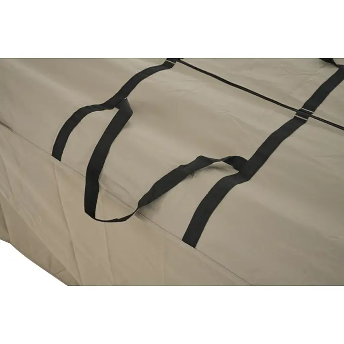 Siena Garden Auflagen-Schutzhülle PLUS - L x B x H: 175 x 80 x 60 cm, Polyester, TPU laminiert, Beige - Beige Schutzhülle mit schwarzen Tragegurten.